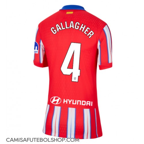 Camisa de time de futebol Atletico Madrid Conor Gallagher #4 Replicas 1º Equipamento Feminina 2024-25 Manga Curta